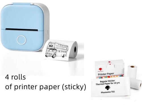 Mini Thermal Label Printer - Portable, Bluetooth, Home & Student Use - silverfoxgoods